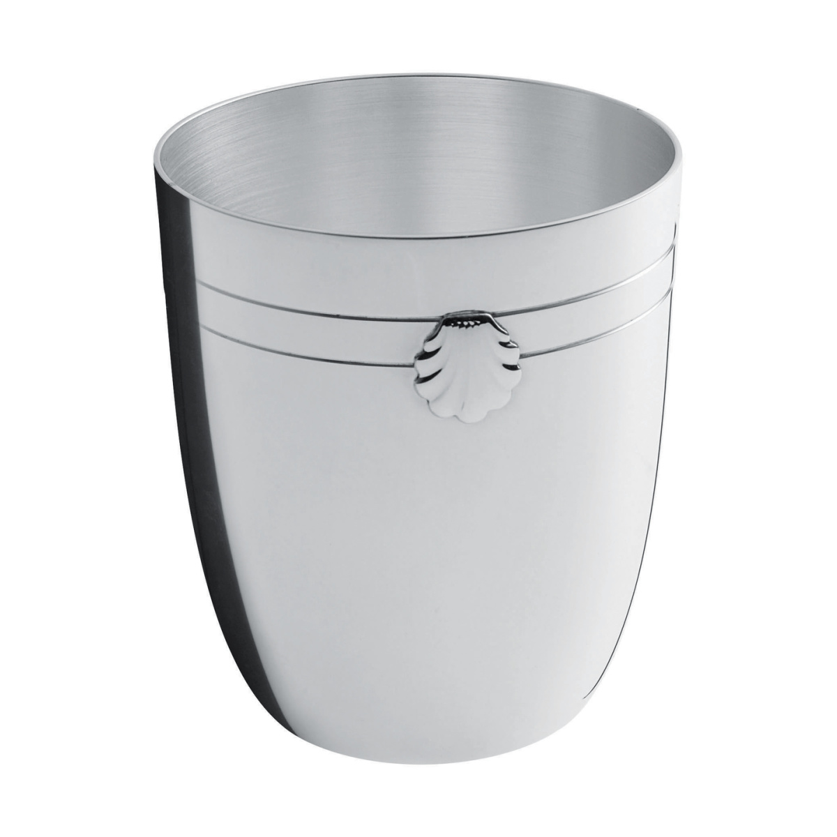 Timbale ou Gobelet Art Déco en Métal Argenté Hauteur 10,5 cm - L'écrin Antiquaire
